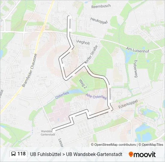 118 Bus Line Map