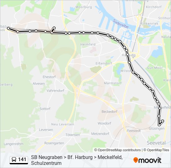 141 Route: Schedules, Stops & Maps - Meckelfeld, Schulzentrum (Updated)