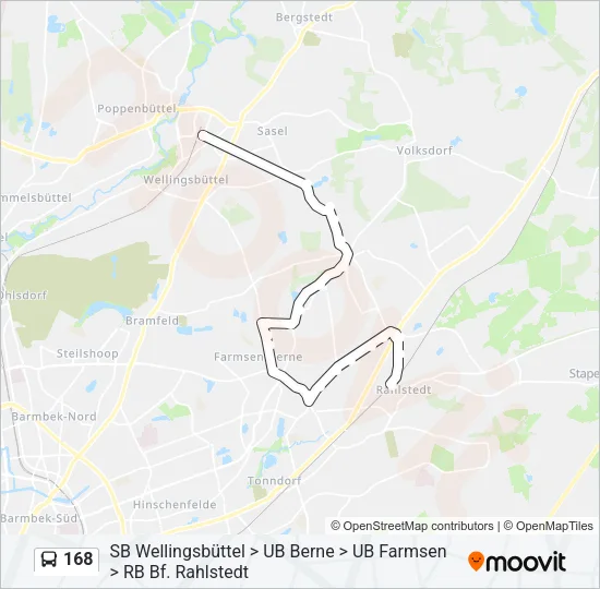 168 Bus Line Map