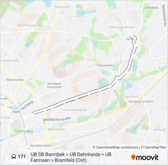 171 Bus Line Map