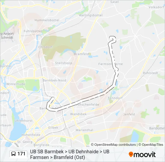 171 Bus Line Map