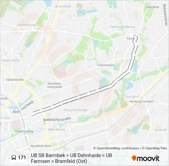 171 Bus Line Map