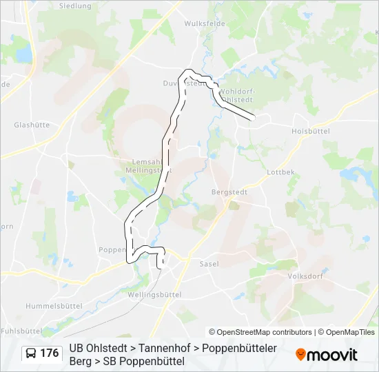 176 Bus Line Map