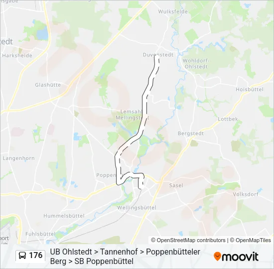176 Bus Line Map