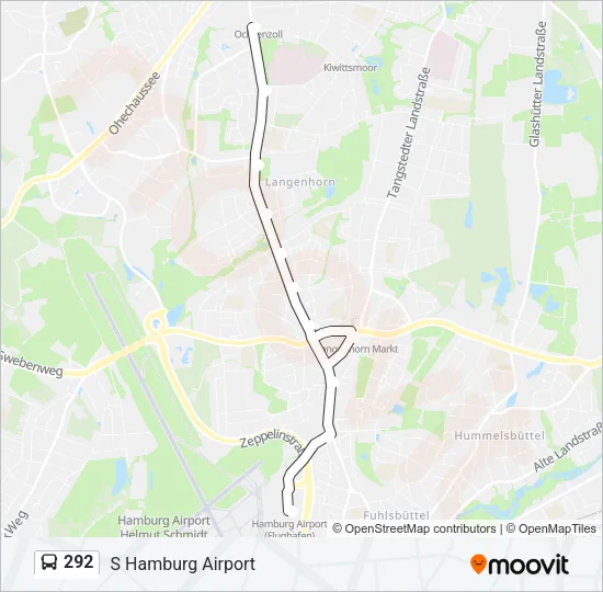 Автобус 292: карта маршрута