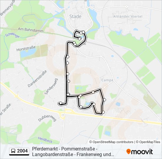 2004 bus Line Map