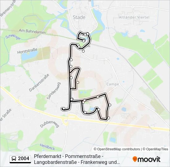 2004 Bus Line Map