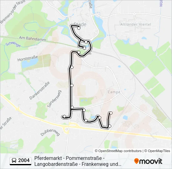2004 Bus Line Map
