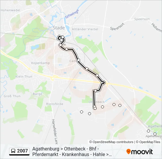 2007 Bus Line Map