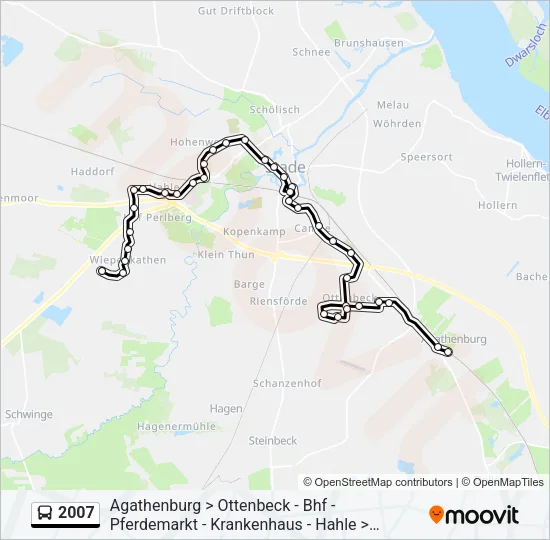 2007 Bus Line Map
