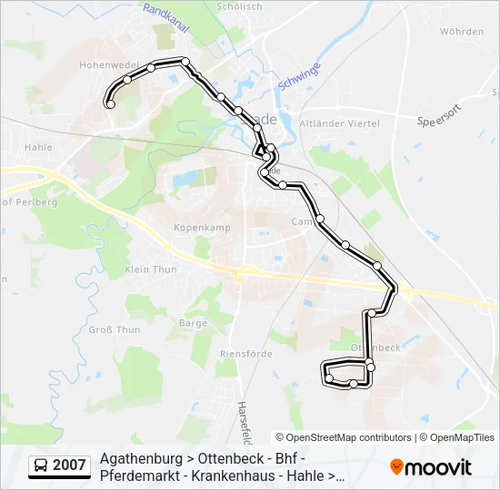 2007 Bus Line Map