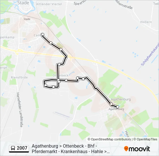 2007 Bus Line Map