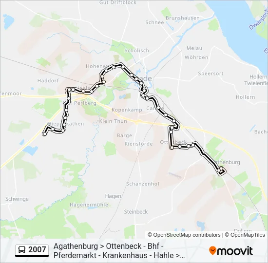 2007 Bus Line Map
