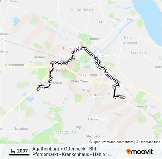 2007 Bus Line Map
