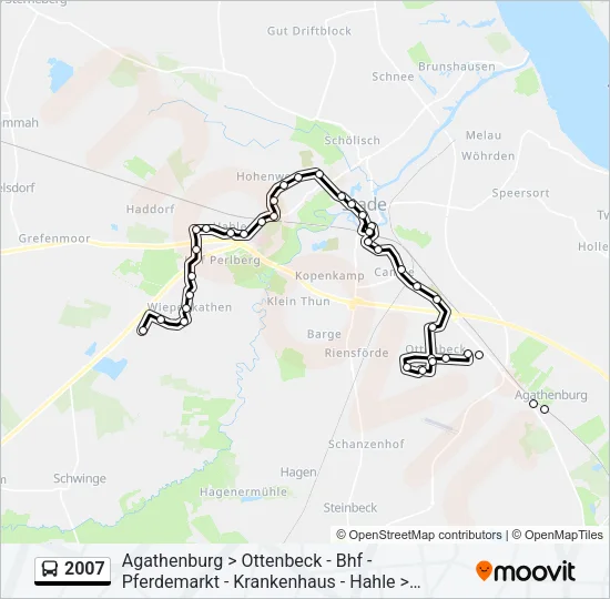 2007 Bus Line Map