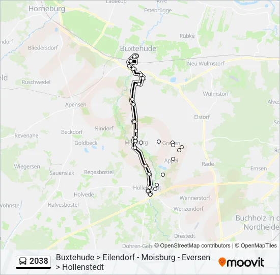 2038 Bus Line Map