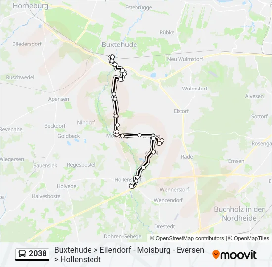 2038 Bus Line Map