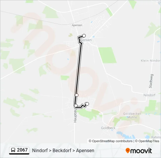 2067 Bus Line Map