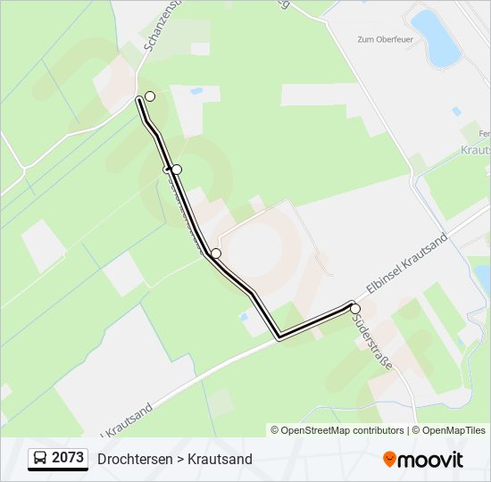 2073 bus Line Map