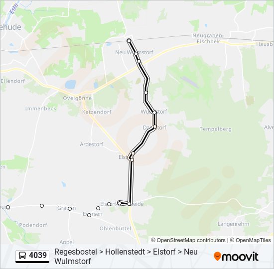 4039 bus Line Map