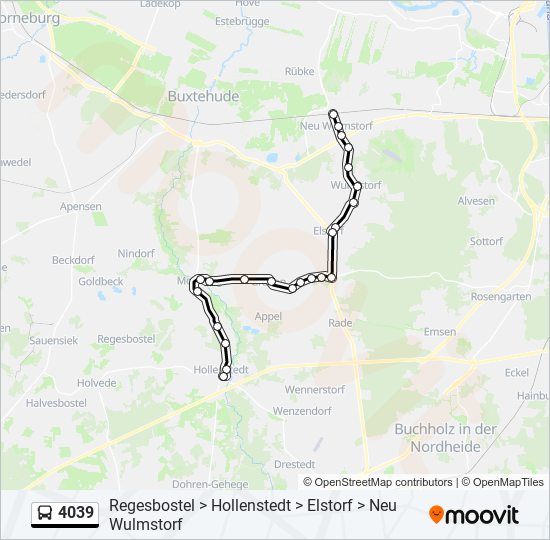 4039 bus Line Map