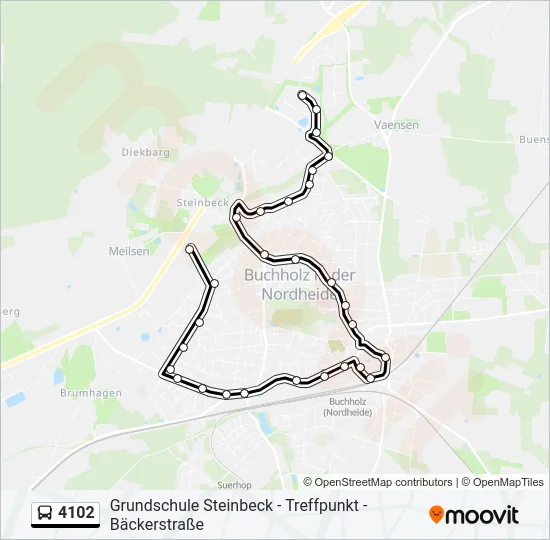 4102 Bus Line Map