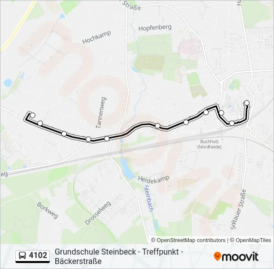 4102 Bus Line Map