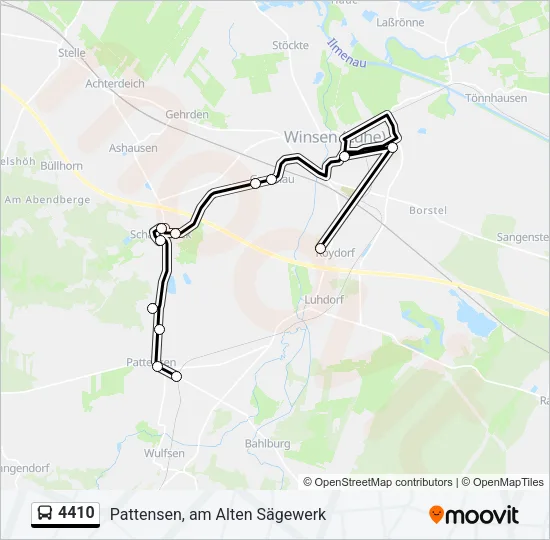 4410 Bus Line Map