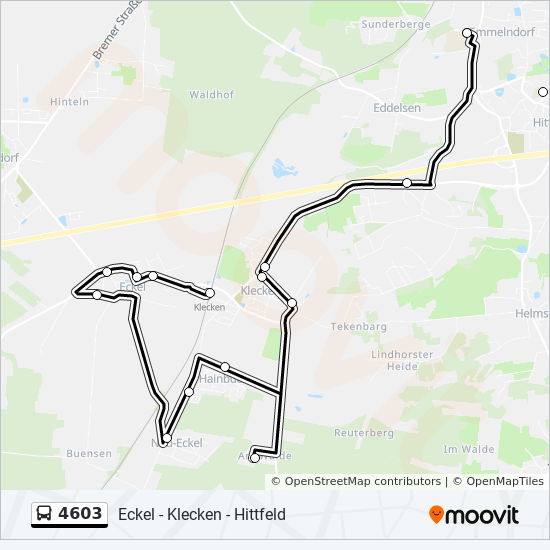 4603 bus Line Map