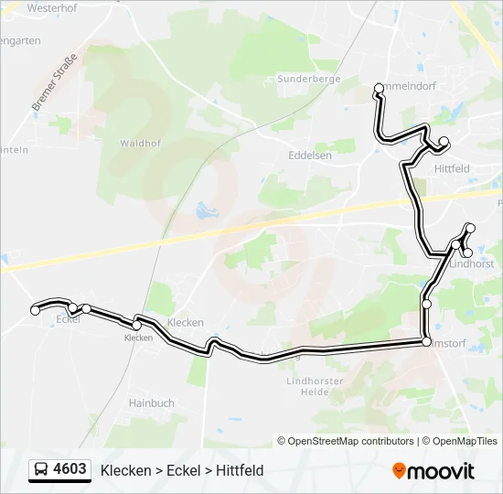 4603 Bus Line Map