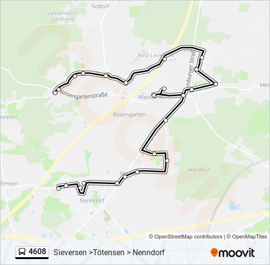 4608 bus Line Map