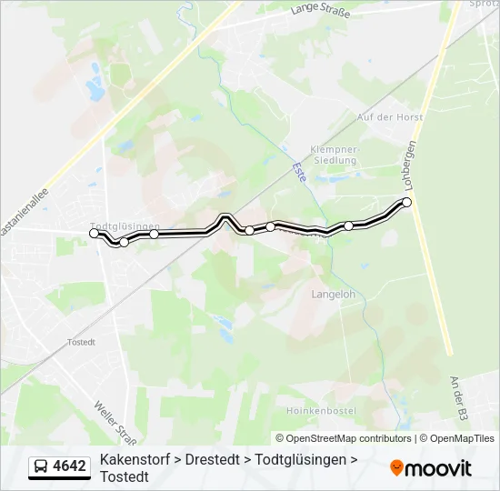 4642 Bus Line Map