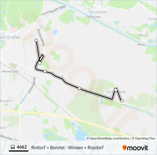 4662 Bus Line Map