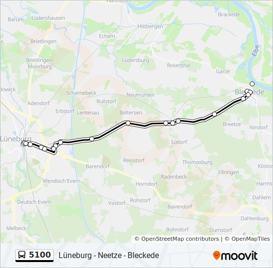 5100 bus Line Map