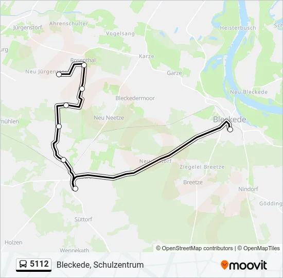 5112 Bus Line Map