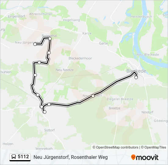 5112 Bus Line Map