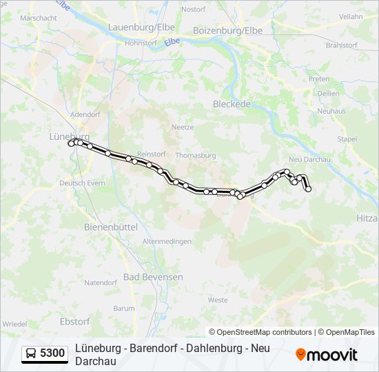 5300 bus Line Map