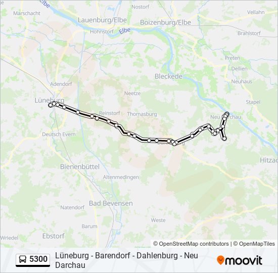 5300 bus Line Map