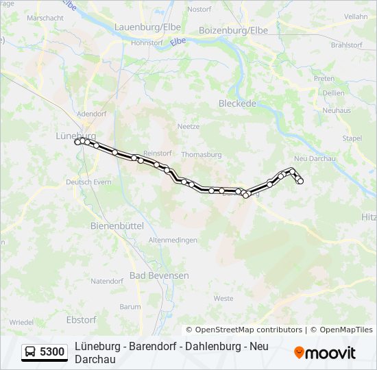 5300 bus Line Map