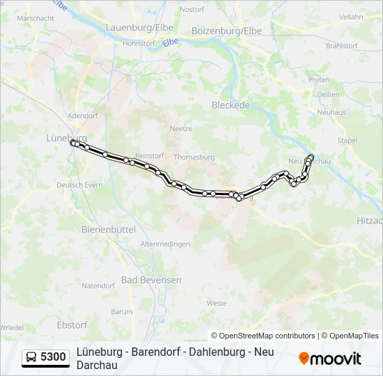 5300 Bus Line Map