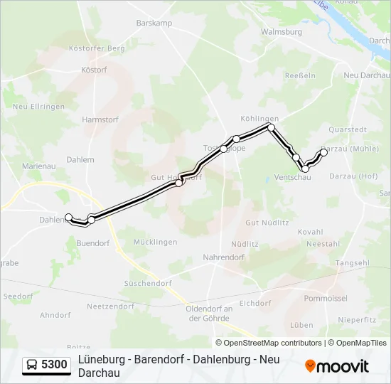 5300 Bus Line Map