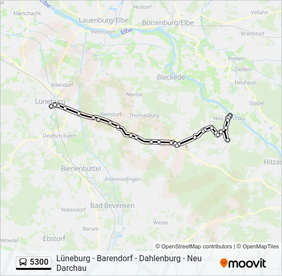 5300 Bus Line Map