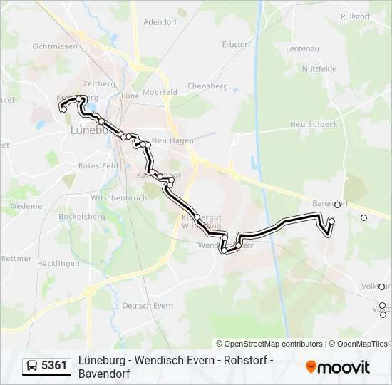 5361 Bus Line Map