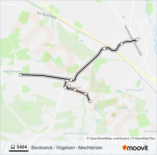 5404 Bus Line Map