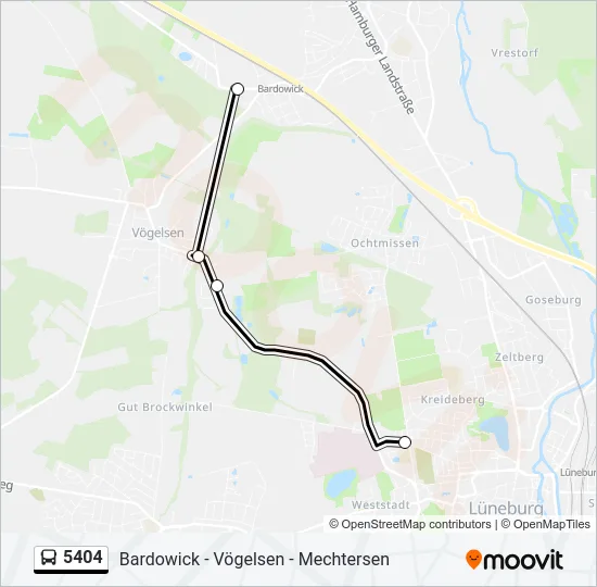 5404 Bus Line Map