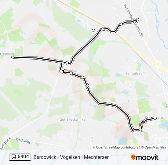 5404 Bus Line Map