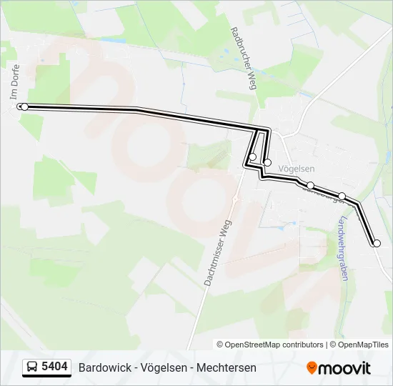 5404 Bus Line Map