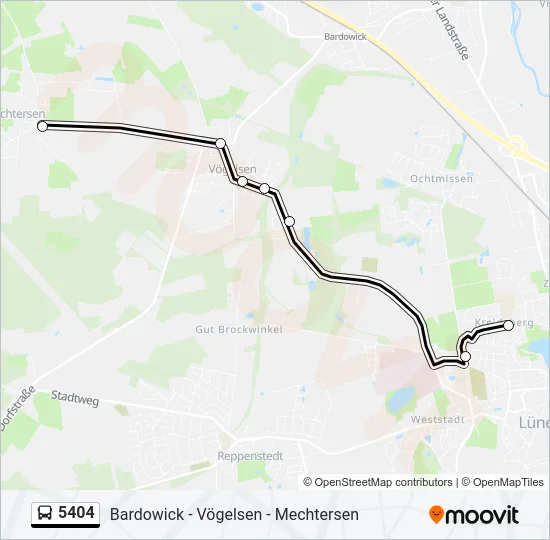5404 Bus Line Map