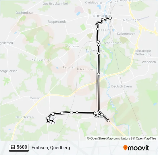 5600 Bus Line Map
