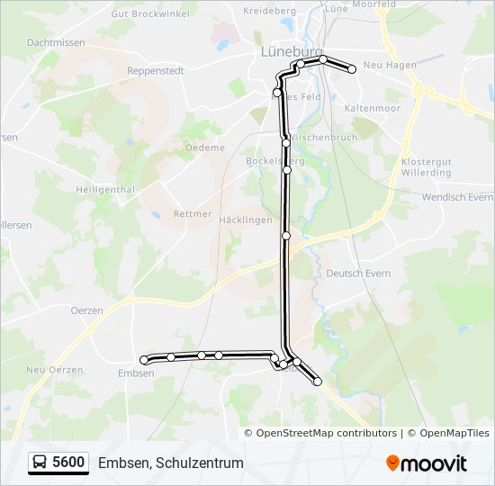 5600 bus Line Map